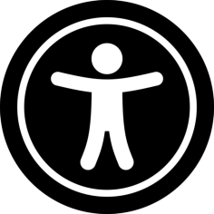Aria Universal Access Stencil Svg Vector, Free Vectors File